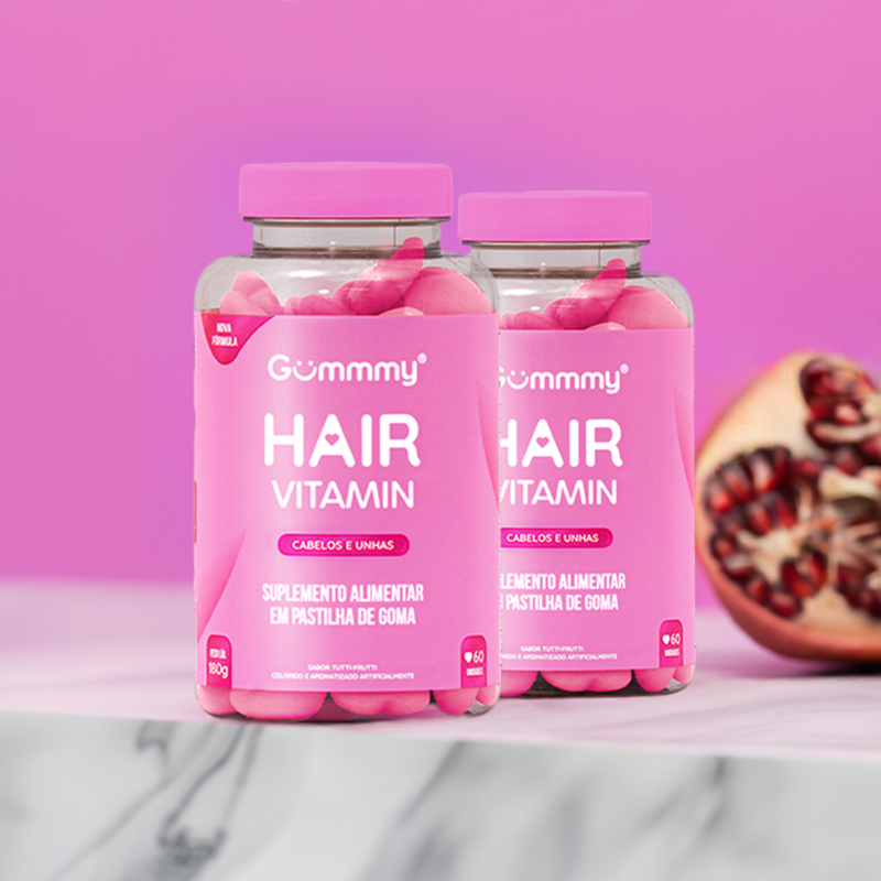 COMPRE 1 E LEVE 2 Gummy Hair +Brinde Exclusivo