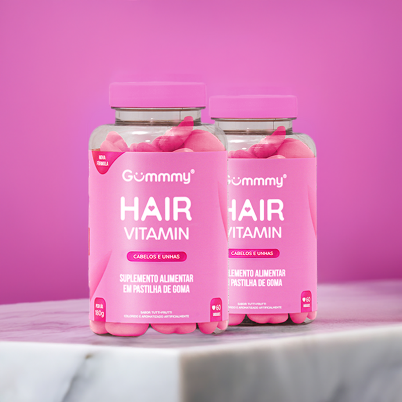 COMPRE 1 E LEVE 2 Gummy Hair +Brinde Exclusivo