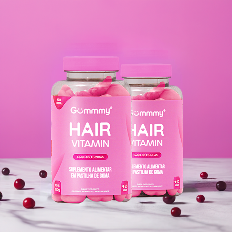COMPRE 1 E LEVE 2 Gummy Hair +Brinde Exclusivo