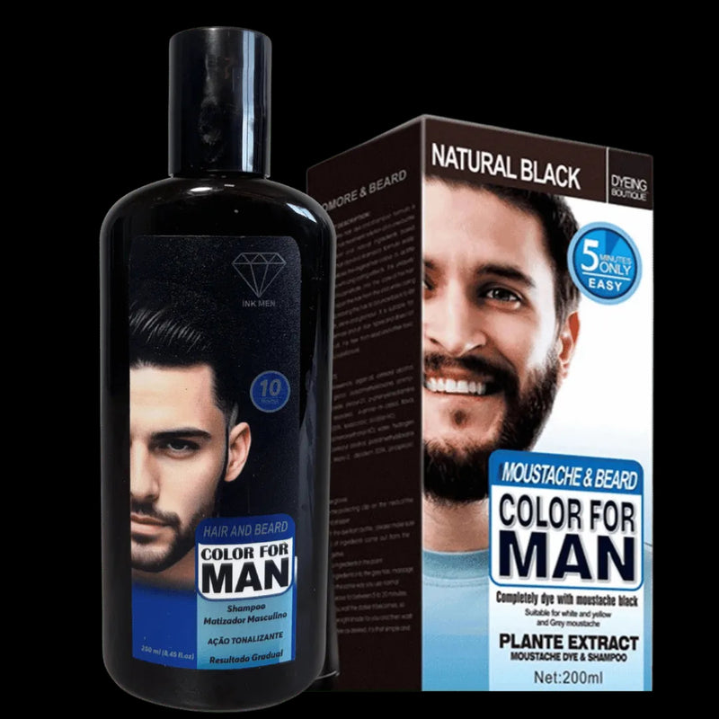 SHAMPOO INK MEN - Elimine os Grisalhos e FIQUE 10 anos mais jovem