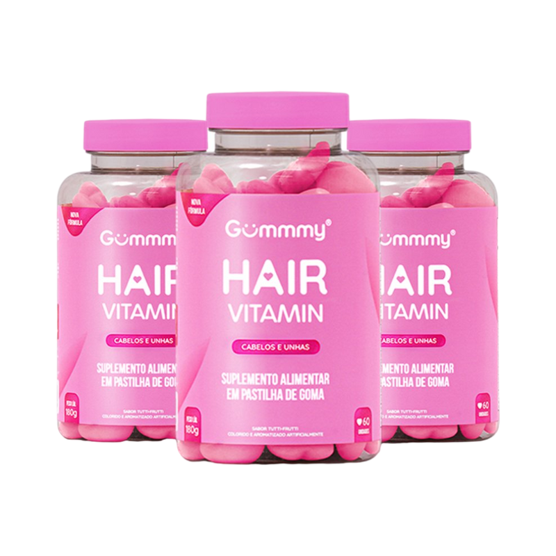 COMPRE 1 E LEVE 2 Gummy Hair +Brinde Exclusivo